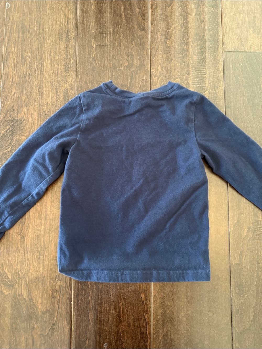 Janie and Jack Boys Soft Navy Long Sleeve Pocket Tee for Kids - Picture 5 of 5